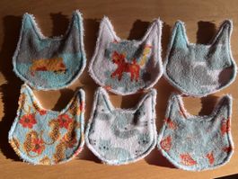 Lot de 6 lingettes démaquillantes « chat »